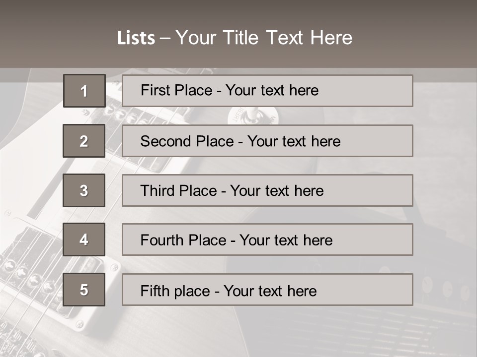 Electric Music Entertainment PowerPoint Template