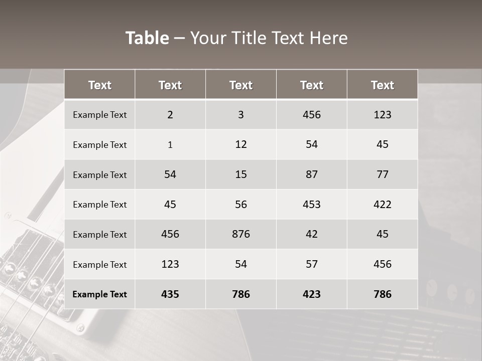 Electric Music Entertainment PowerPoint Template