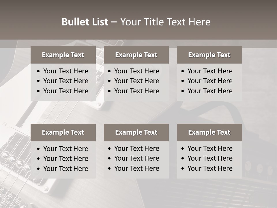 Electric Music Entertainment PowerPoint Template