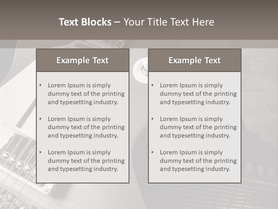 Electric Music Entertainment PowerPoint Template