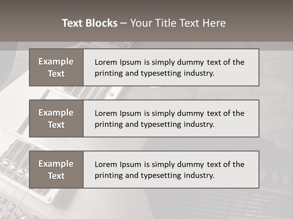 Electric Music Entertainment PowerPoint Template