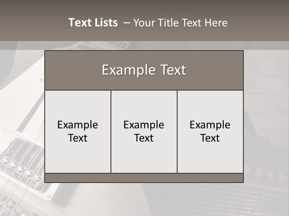 Electric Music Entertainment PowerPoint Template