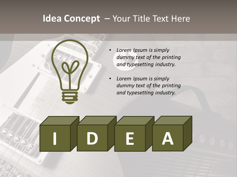 Electric Music Entertainment PowerPoint Template