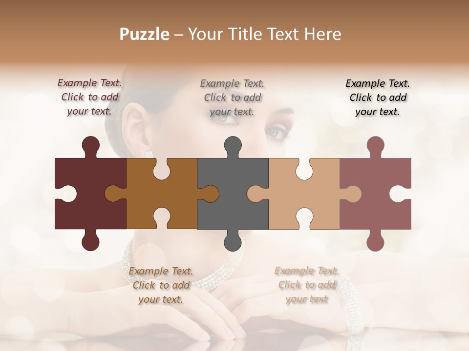 Women Necklace Bracelet PowerPoint Template