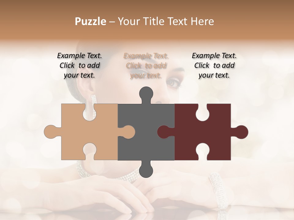 Women Necklace Bracelet PowerPoint Template