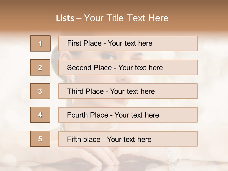 Women Necklace Bracelet PowerPoint Template