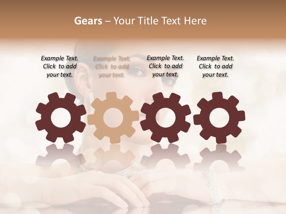 Women Necklace Bracelet PowerPoint Template