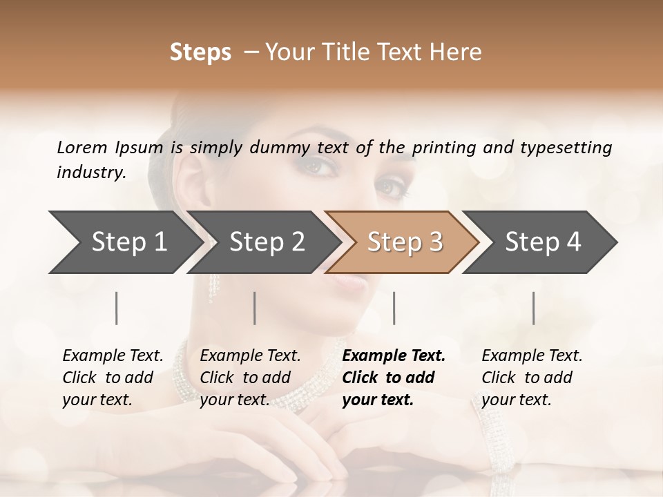 Women Necklace Bracelet PowerPoint Template