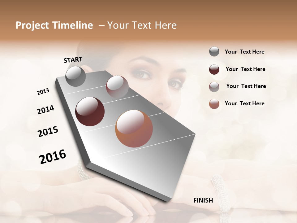 Women Necklace Bracelet PowerPoint Template