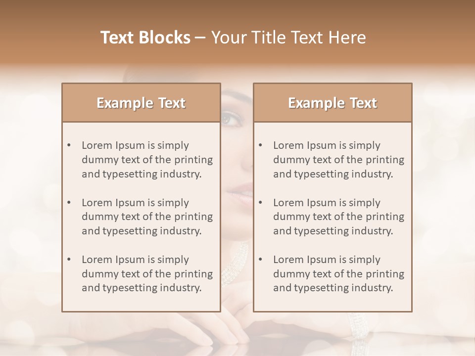 Women Necklace Bracelet PowerPoint Template