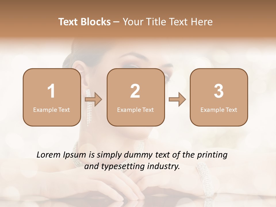 Women Necklace Bracelet PowerPoint Template