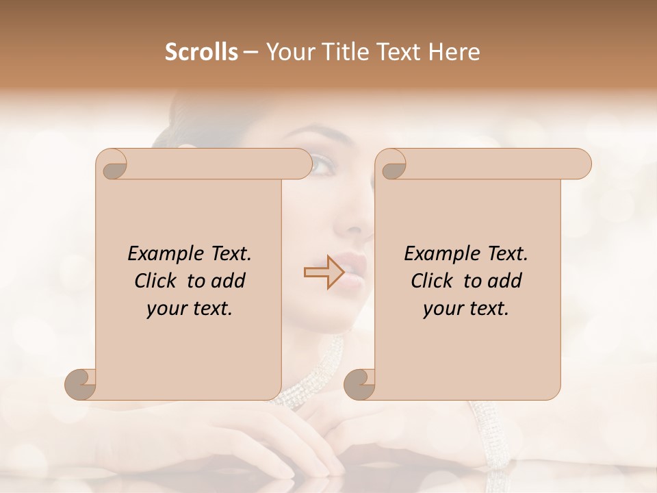 Women Necklace Bracelet PowerPoint Template