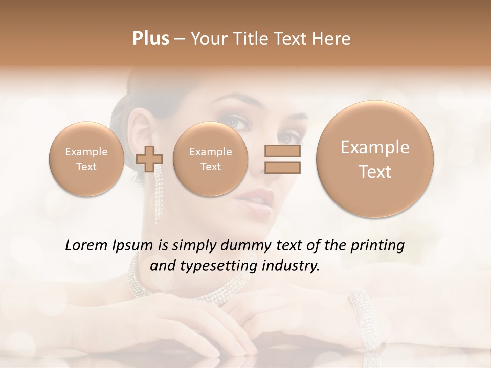 Women Necklace Bracelet PowerPoint Template