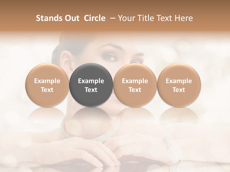 Women Necklace Bracelet PowerPoint Template