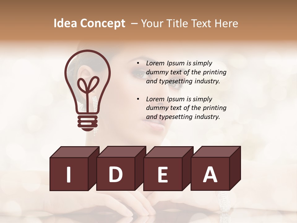 Women Necklace Bracelet PowerPoint Template