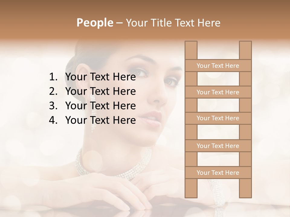 Women Necklace Bracelet PowerPoint Template