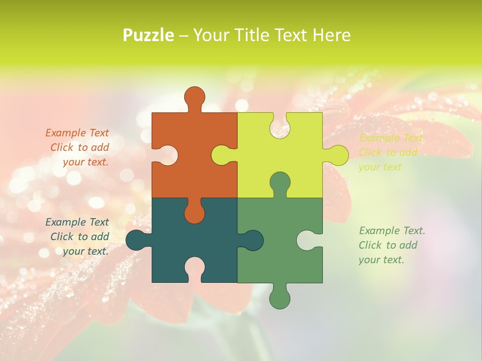 Flora Blooms Daisies PowerPoint Template