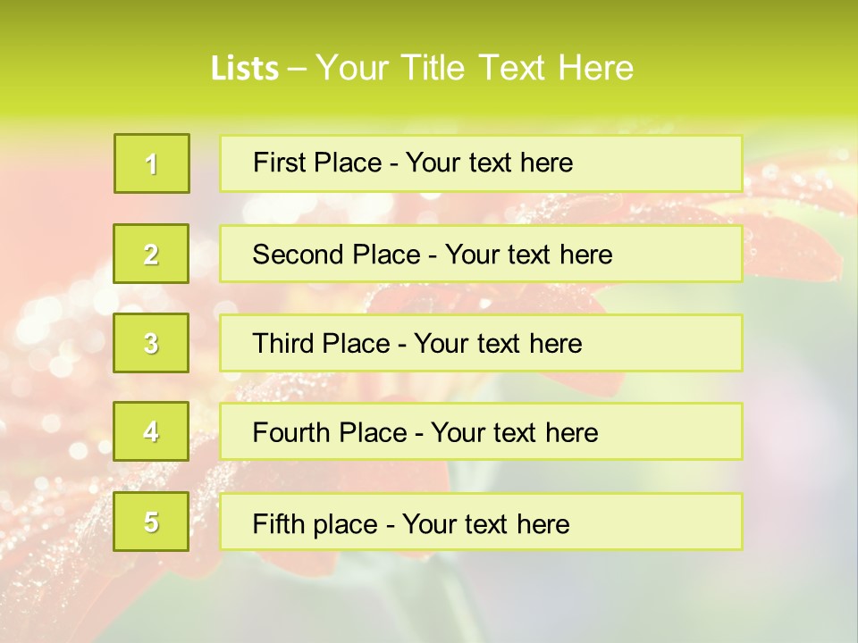 Flora Blooms Daisies PowerPoint Template