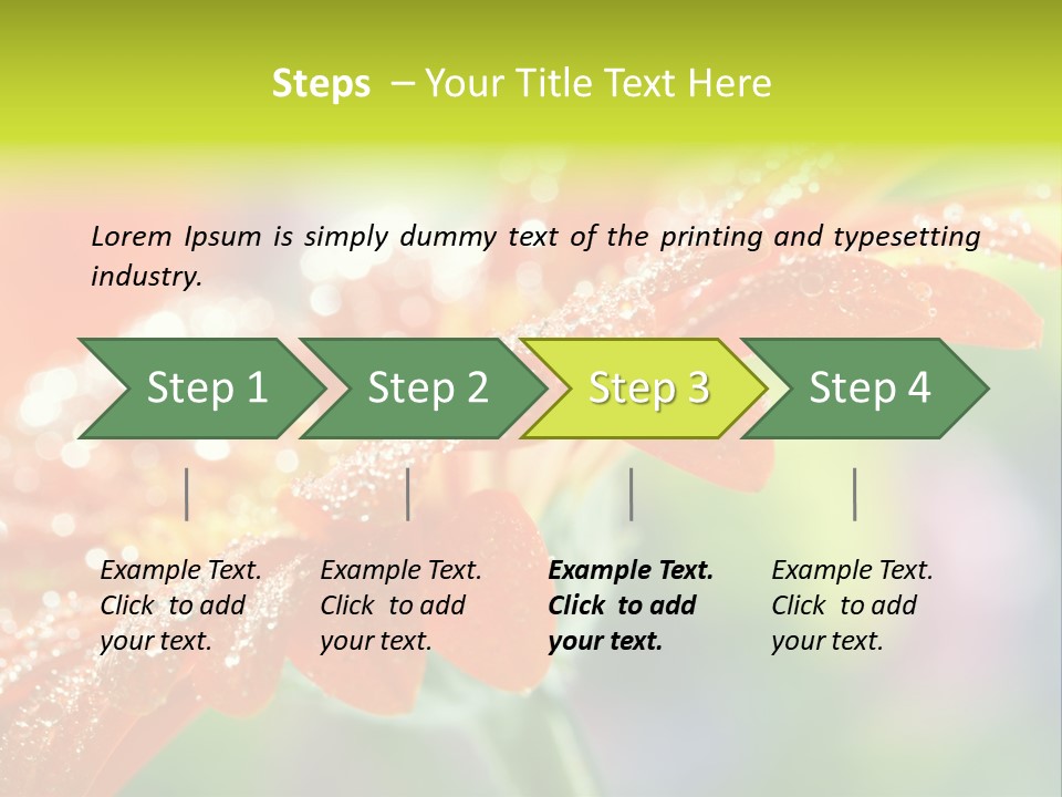 Flora Blooms Daisies PowerPoint Template