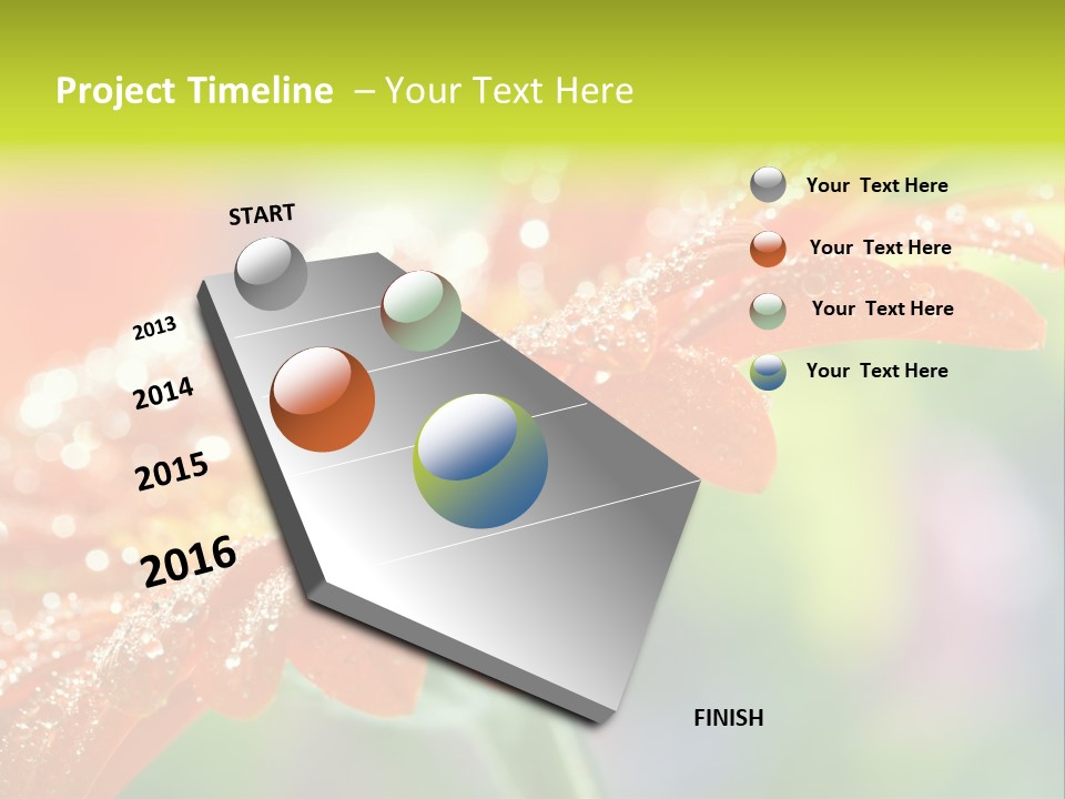 Flora Blooms Daisies PowerPoint Template