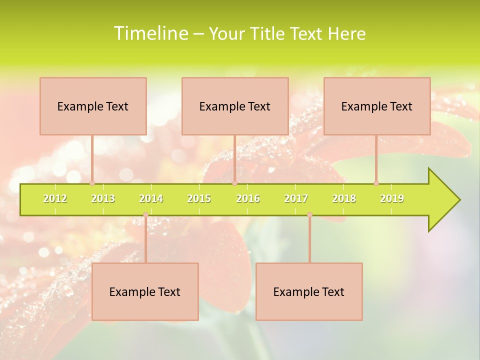 Flora Blooms Daisies PowerPoint Template