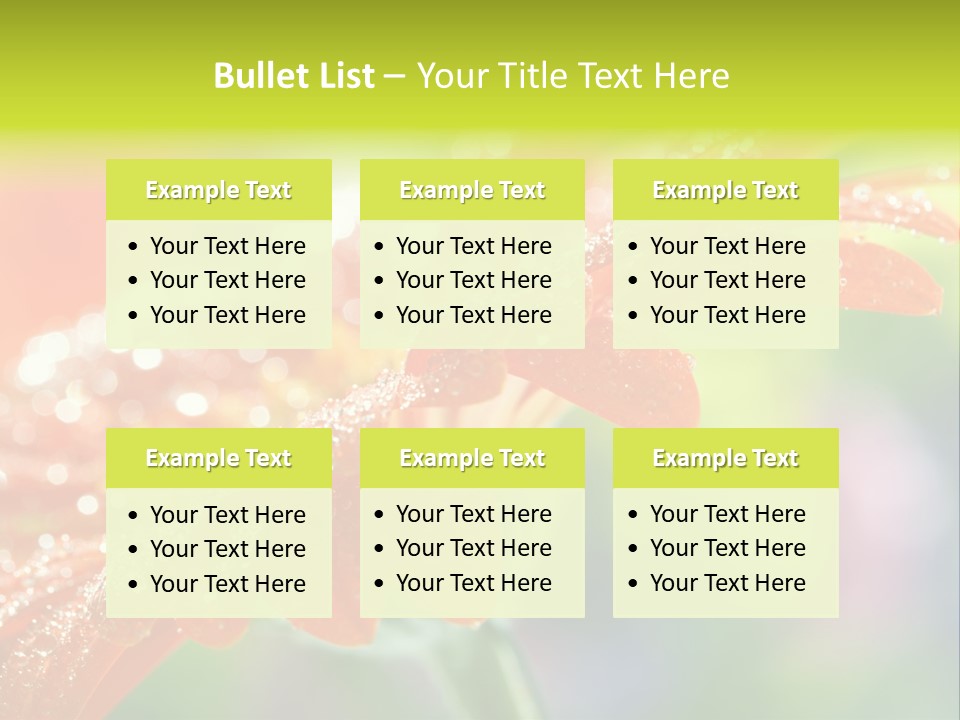 Flora Blooms Daisies PowerPoint Template