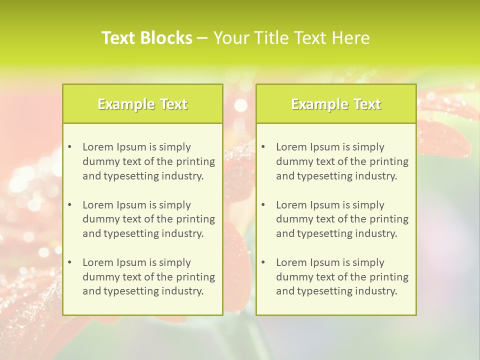 Flora Blooms Daisies PowerPoint Template