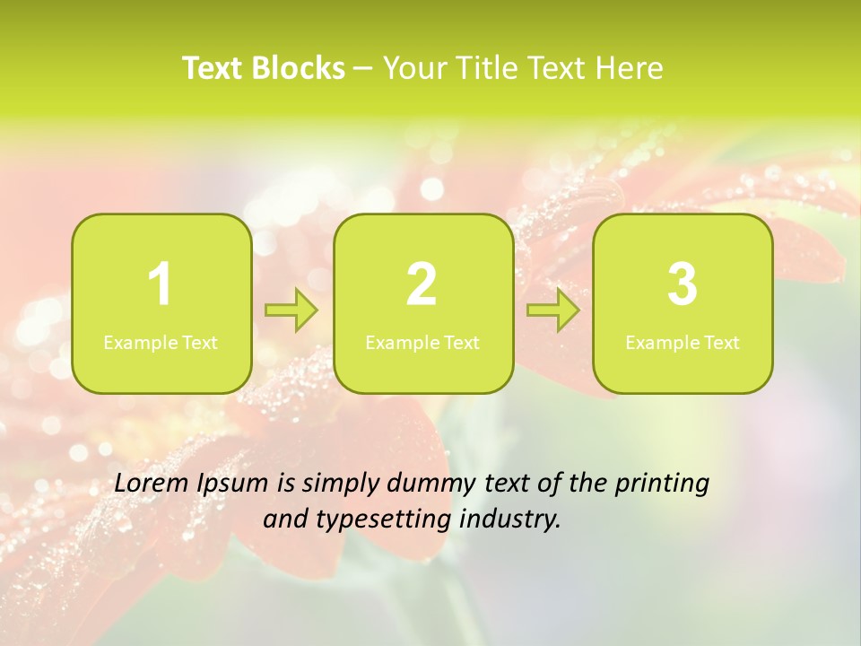 Flora Blooms Daisies PowerPoint Template