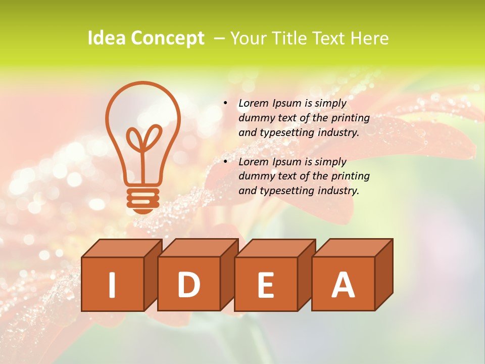 Flora Blooms Daisies PowerPoint Template