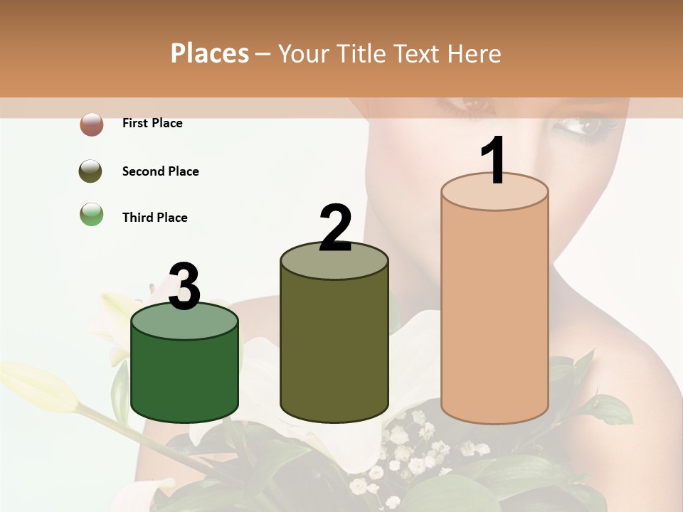 Pretty Girl Female PowerPoint Template