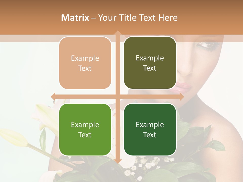 Pretty Girl Female PowerPoint Template