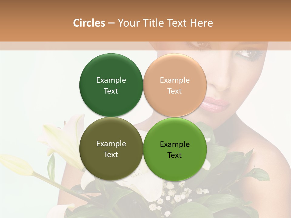 Pretty Girl Female PowerPoint Template