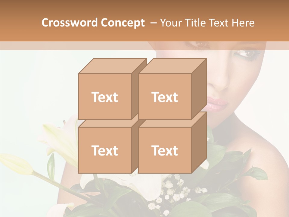 Pretty Girl Female PowerPoint Template