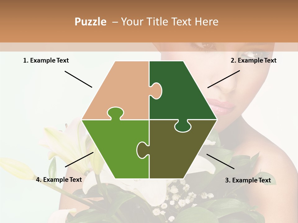 Pretty Girl Female PowerPoint Template