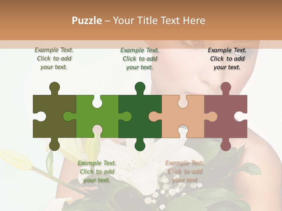 Pretty Girl Female PowerPoint Template