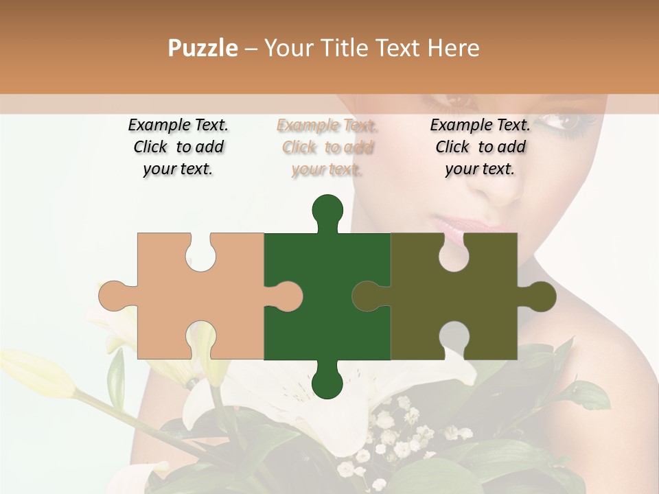 Pretty Girl Female PowerPoint Template