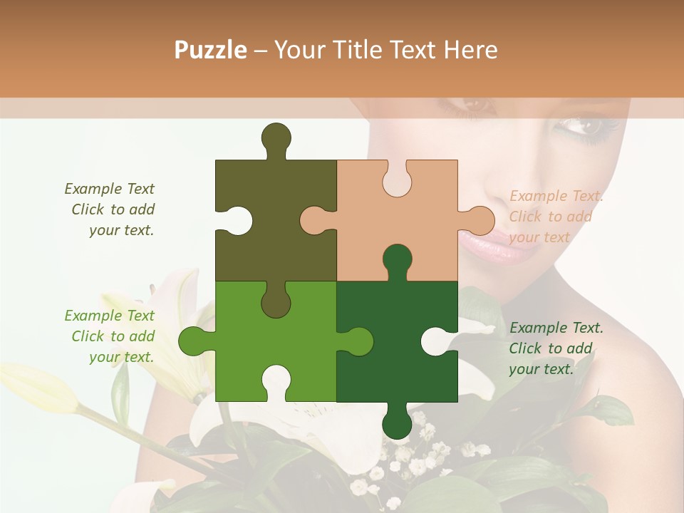 Pretty Girl Female PowerPoint Template