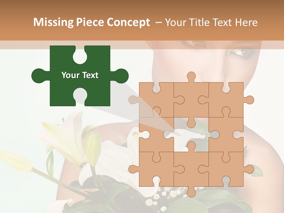 Pretty Girl Female PowerPoint Template