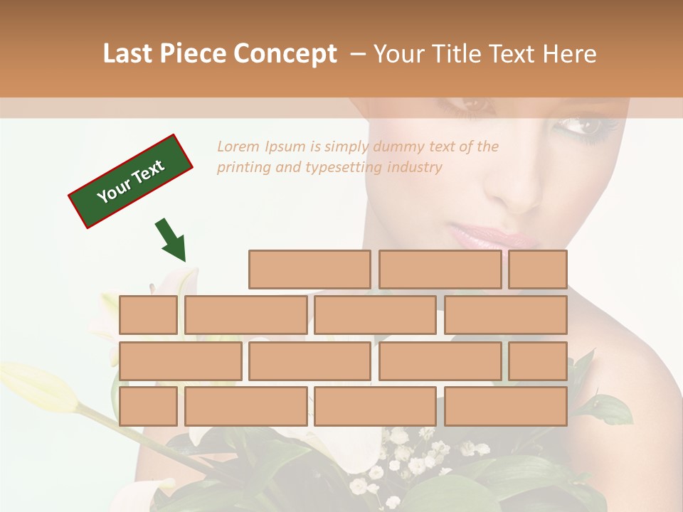 Pretty Girl Female PowerPoint Template