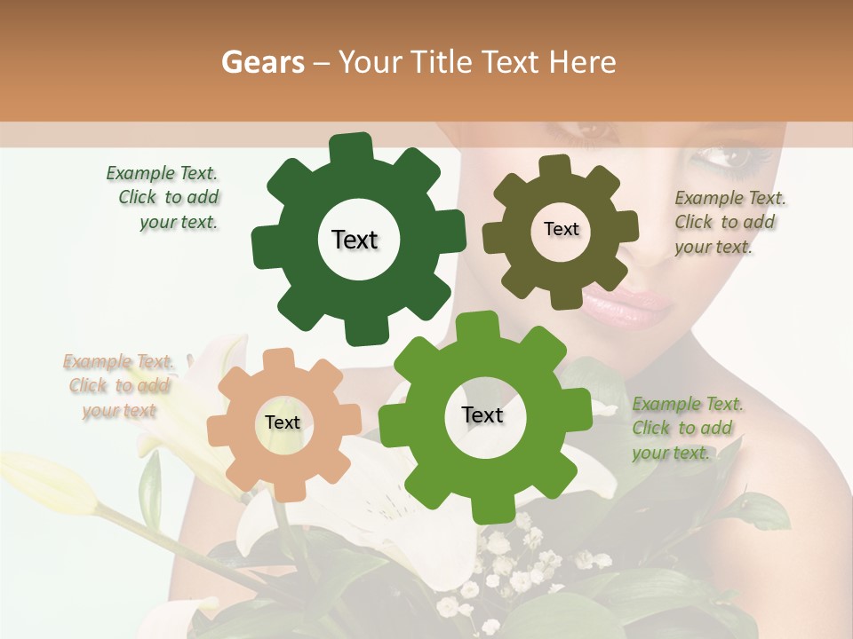 Pretty Girl Female PowerPoint Template