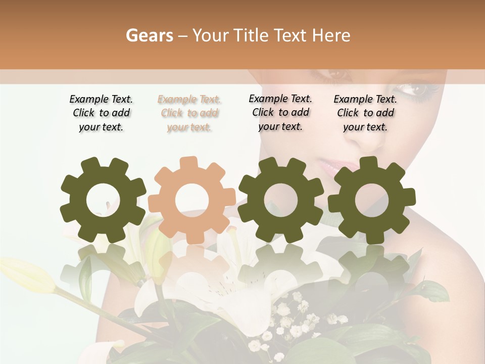 Pretty Girl Female PowerPoint Template