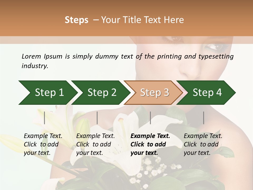 Pretty Girl Female PowerPoint Template