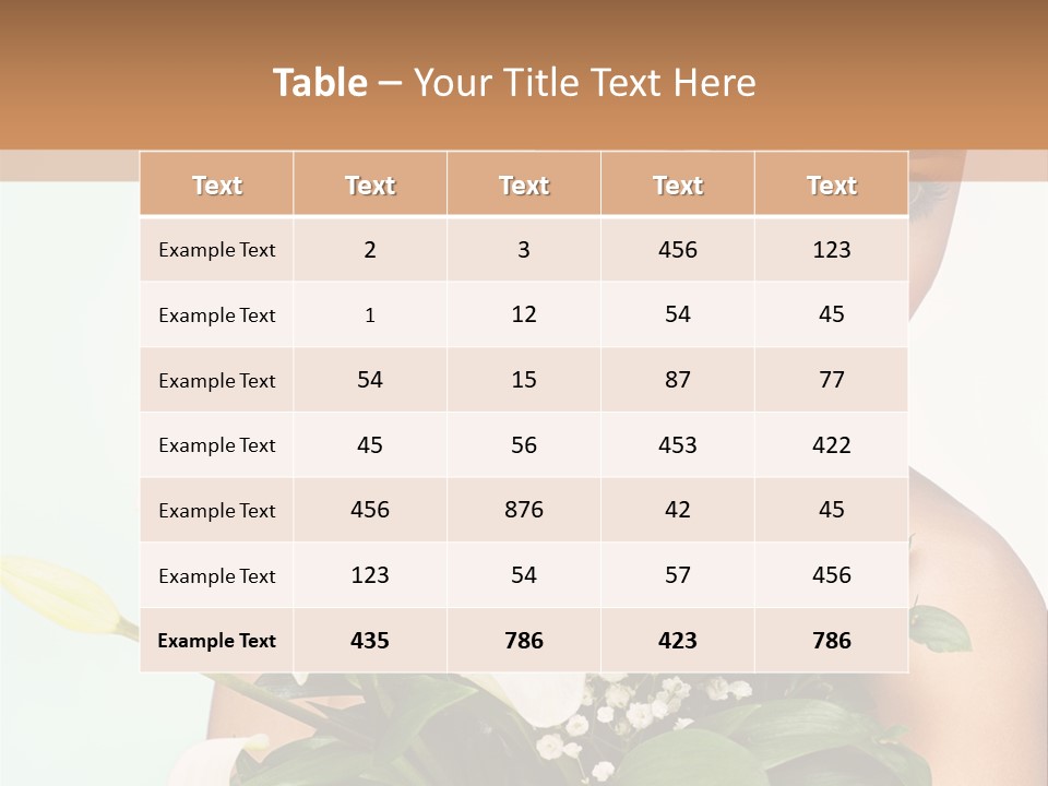 Pretty Girl Female PowerPoint Template