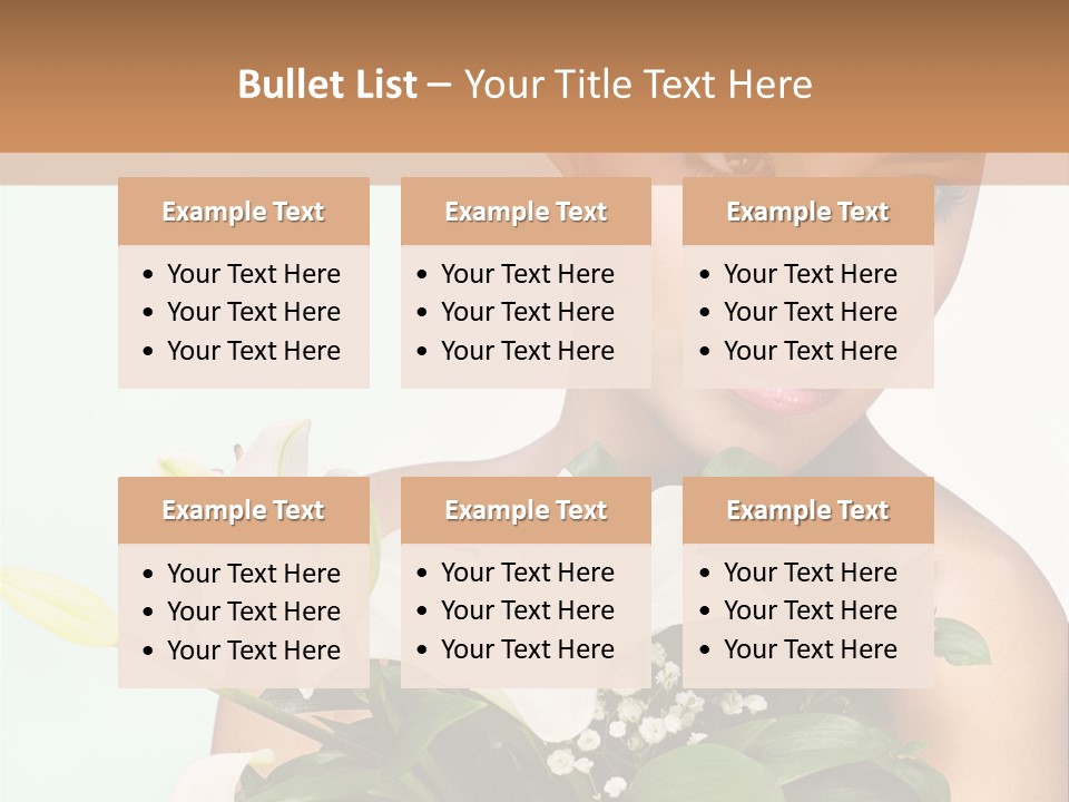 Pretty Girl Female PowerPoint Template