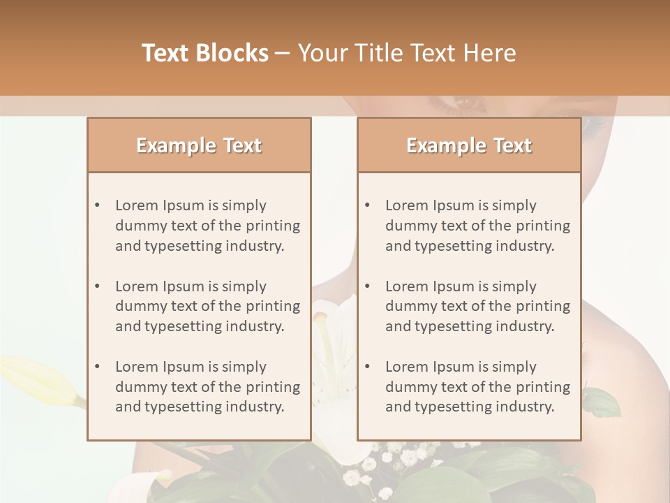 Pretty Girl Female PowerPoint Template