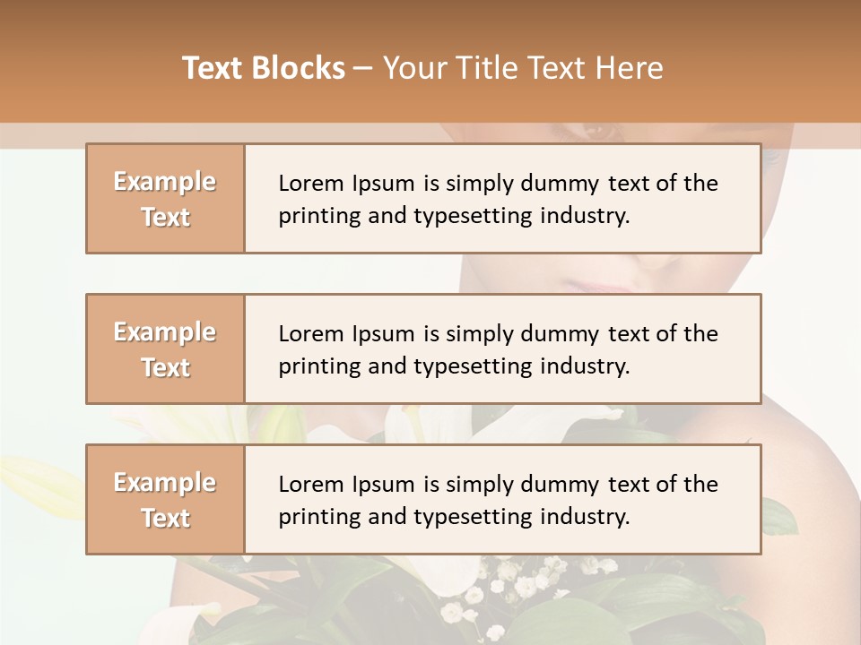 Pretty Girl Female PowerPoint Template