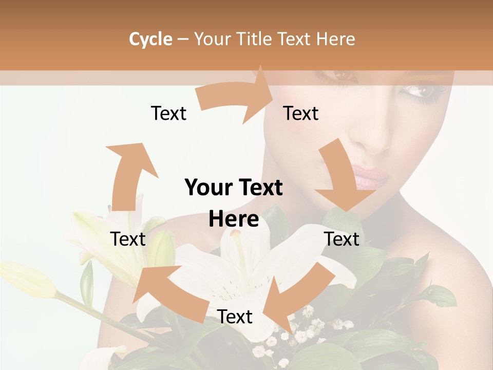 Pretty Girl Female PowerPoint Template
