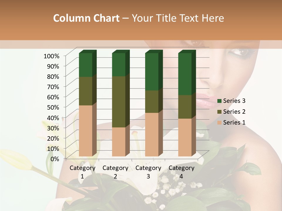 Pretty Girl Female PowerPoint Template