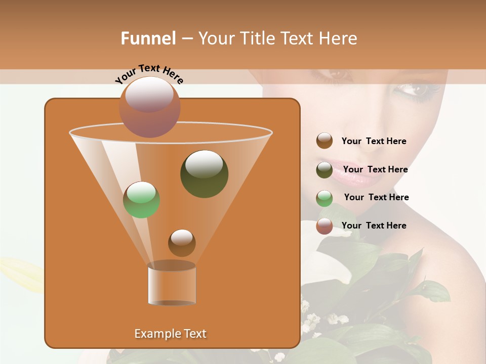 Pretty Girl Female PowerPoint Template