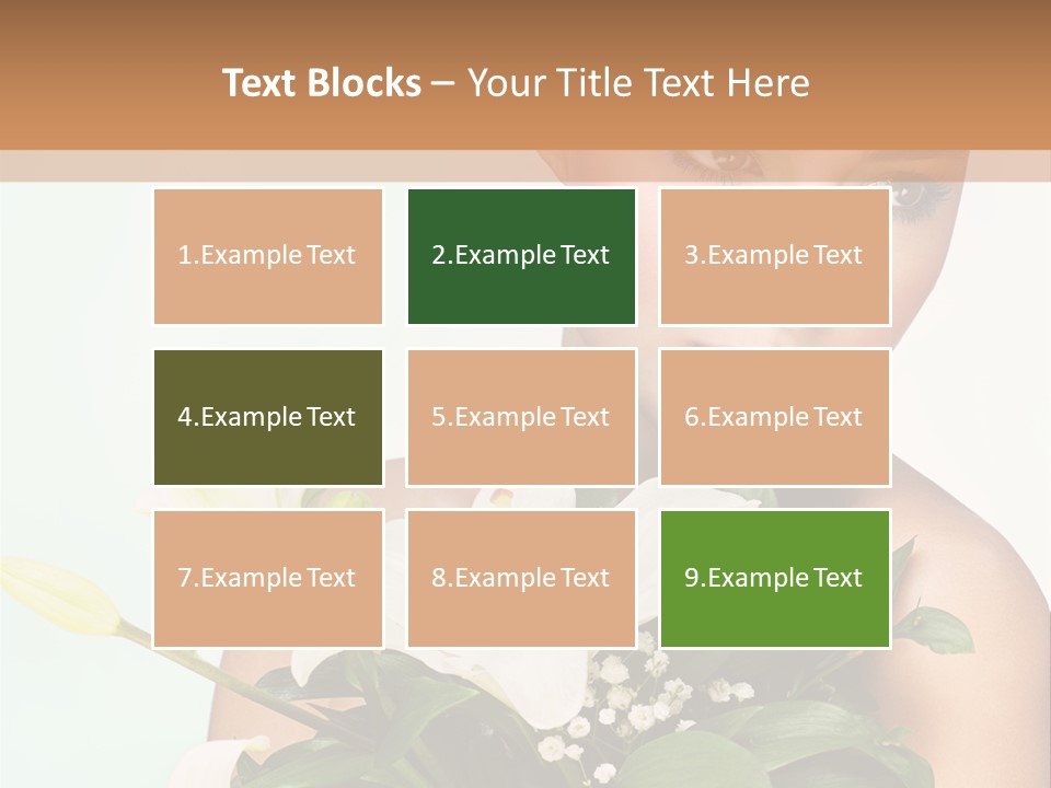 Pretty Girl Female PowerPoint Template